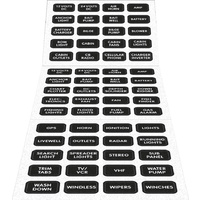 Blue Sea Label Kit - Black 60 DC Label Set