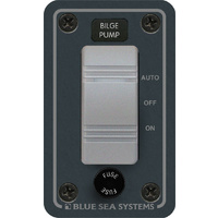 Blue Sea Contura Water Resistant 12V DC Panel - Bilge Pump Control