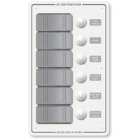 Blue Sea Panel H2O 12VDC CLB 6pos V