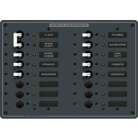 Blue Sea Panel 230VAC 16 Position w/Main
