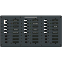 Blue Sea Panel 230VAC 24pos w/Main