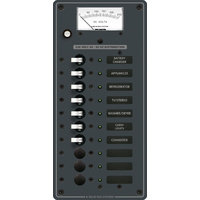 Blue Sea Panel 230VAC 10pos VMtr
