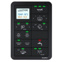 Empirbus SP-12V-CL-D Switch Panel Vertical w. display