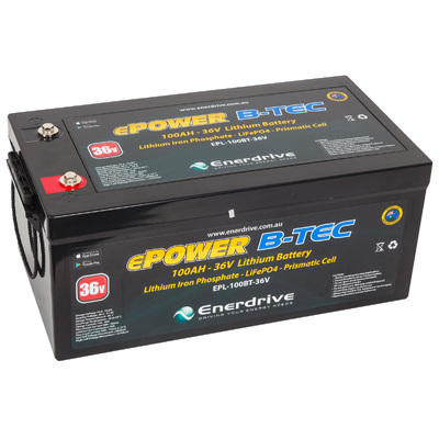 Enerdrive ePOWER 100AH 36V B-TEC LiFePO4 Lithium Battery