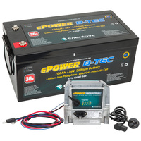 Enerdrive ePOWER 100AH 36V B-TEC Lithium Battery with Battery Charger