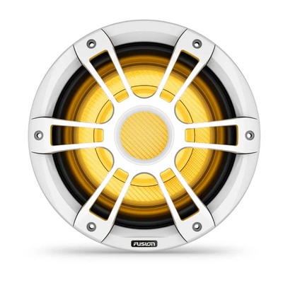 Fusion® Signature Series 3i Marine Subwoofers, 10" 600-watt CRGBW Sports White Marine Subwoofer