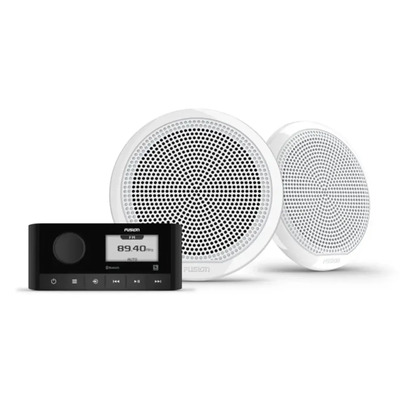 Fusion Stereo and Speaker Kits, MS-RA60 and EL Sports Speaker Kit - White