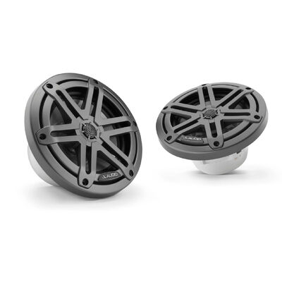 JL Audio M3-770X-S-Gm, 7.7-inch (196 mm) Marine Coaxial Speakers, Gray Metallic Sport Grilles