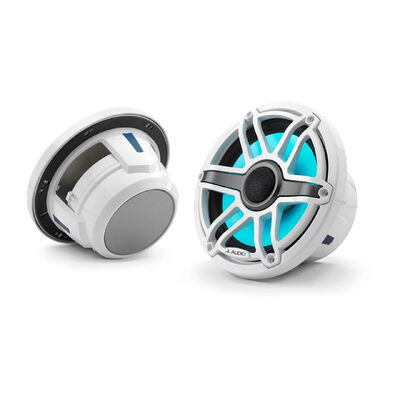 JL Audio® M6 Marine Speakers, 7.7&quot; with LED and White Sport Grille
