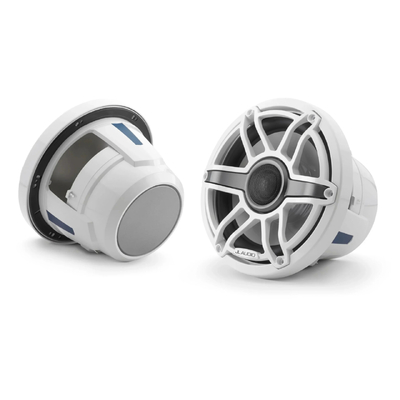 JL Audio M6 Marine Speakers 8.8&quot; with White Sport Grille