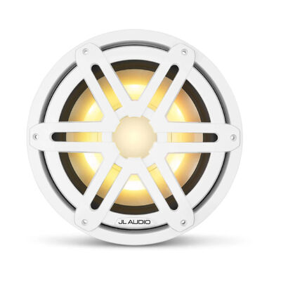 JL Audio® M3 Marine Subwoofer 10" with LED and White Sport Grille