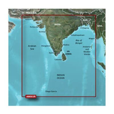 Garmin BlueChart g3 microSD with SD Adaptor - Indian Subcontinent