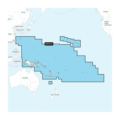 Garmin Navionics+ NSPC014L Pacific Islands Marine Charts | microSD/SD &amp; 1-year Subscription