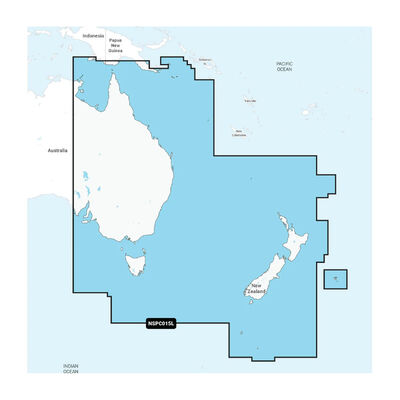 Garmin Navionics+ NSPC015L Australia, East &amp; Central to New Zealand Marine Charts | microSD/SD &amp; 1-year Subscription