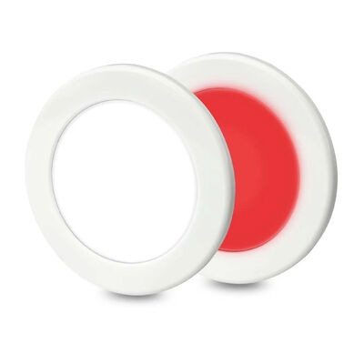 Hella Lamp Rnd White Trim Wht/Red
