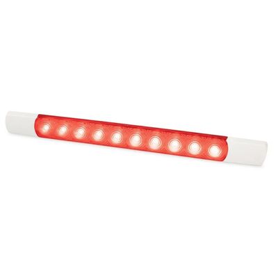 Hella Red 1.5W Courtesy LED Surface Mount Strip Lamp 24V