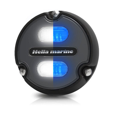 Hella Apelo A1 Polymer Underwater Light Blue/White LED with Charcoal Lens