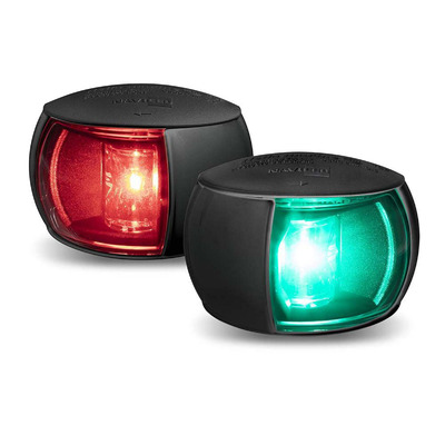 Hella 2 NM NaviLED Compact Port and Starboard Pair, Black Shroud