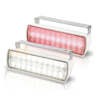Hella Sea Hawk XL Dual Colour White Red LED Floodlight White Housing
