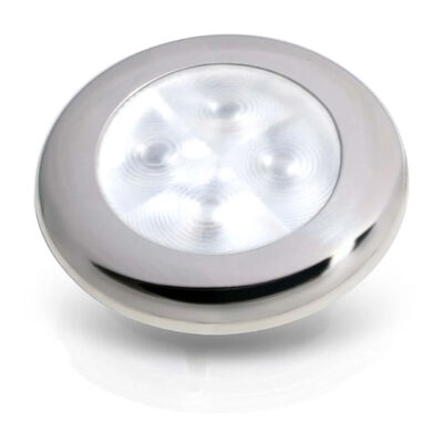 Hella Courtesy Lamp Rnd White Md12 Ss Rim