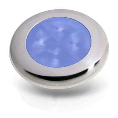 Hella Courtesy Lamp Rnd Blue Md12 Ss Rim