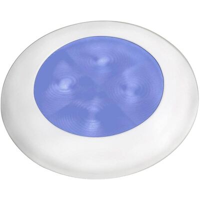 Hella Round Slim Line Lamp, Blue
