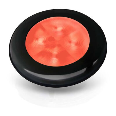 Hella Courtesy Lamp Rnd Red Md12 Bk Rim