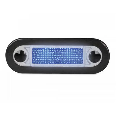 Hella Marine Courtesy Lamp 1X2- Narrow Rim Blue - 12/24V