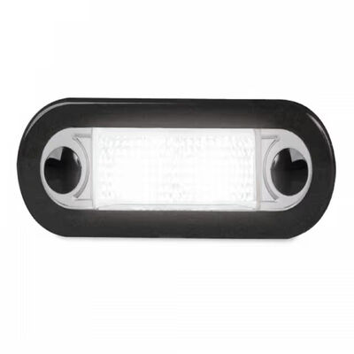 Hella Marine Courtesy Lamp 1X2-Wide Rim - White - 12/24V