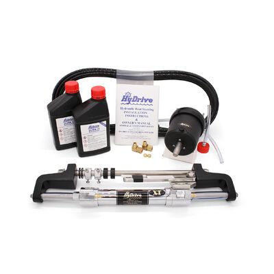Hydrive Admiral Series F/M Bullhorn O/Board Outboard Steering Kit (exteme Cylinder) - OBKIT-1-XT