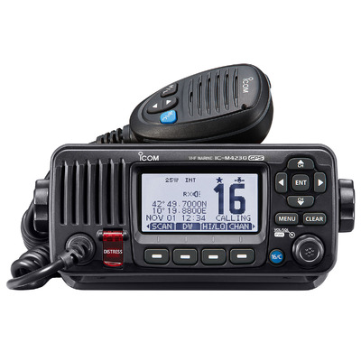ICOM IC-M423G VHF Marine Mobile Transceiver with Class D DSC &amp; GPS, IPX7