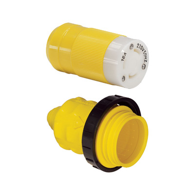 Marinco Female Shore Power Connector with Weatherproof Cover