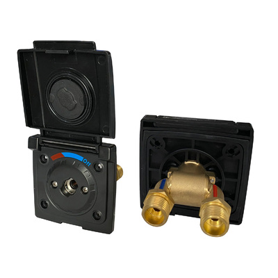 EZY RV Exterior Shower Outlet - Black