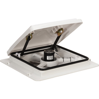 Maxxfan Plus with Thermostat, Rain Sensor, Power Lift &amp; Remote. 356mm x 356mm. White  (4540KI)