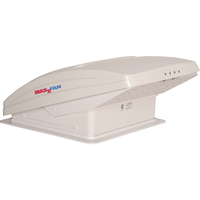 Maxxfan Deluxe with Rain Dome, Thermostat, Manual Lift, 356mm x 356mm White (5100KI)