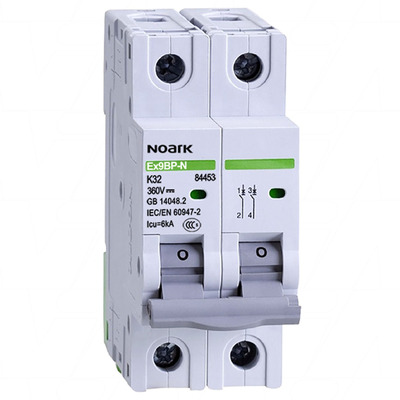 Noark Ex9BP 2P DC360V K32 IEC - 32A 360VDC Circuit Breaker (2 pole)