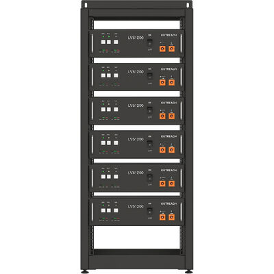 Outreach Power Indoor Open Cabinet Battery Rack (6 Shelves)