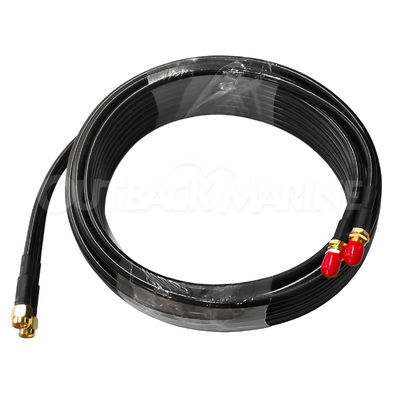 Poynting 10m twin HDF-195 Low Loss Cable SMA (male) - SMA (female)