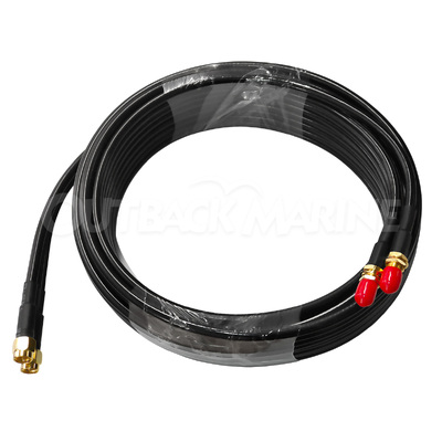 Poynting 5m twin HDF-195 Low Loss Cable SMA (male) - SMA (female)