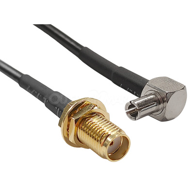 TS9 to SMA Female 18cm L-100 Coaxial Cable Patch Lead (suits Netgear Nighthawk)