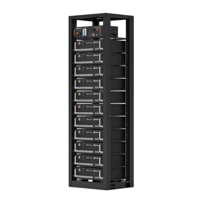 Pylontech Black Indoor Open Cabinet HV Rack for up to 12 x H48074 or 12 x US3000 Series 19" Units