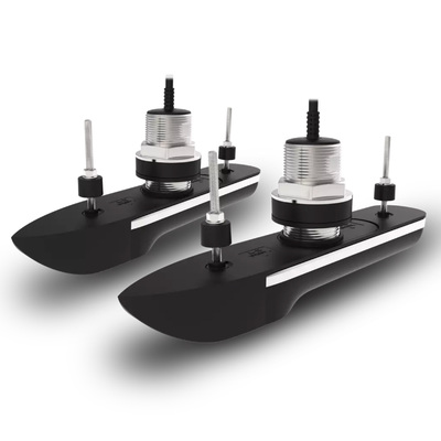 Raymarine Pack of RVM-412 RealVision 3D Stainless Steel Thru Hull Txds, Port &amp; Starboard 12¬∞, Direct connect to AXIOM2 and RVM1600 (2 x 2m, Y-cable a