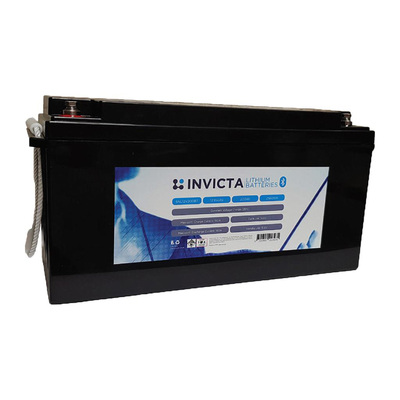 Invicta Lithium 12V 200AH Lithium Iron Battery with Bluetooth