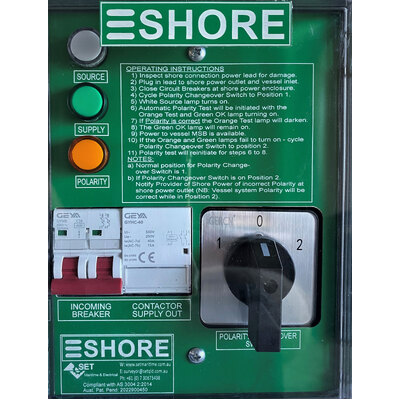 ESHORE 32 Amp Single Phase Domestic Commercial Vessels Reverse Polarity Testing Device