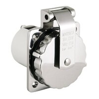 Marinco Easy Lock 16A Stainless Steel Inlet