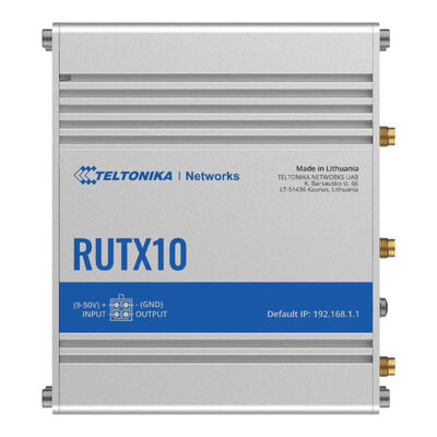 Teltonika RUTX10 Industrial Ethernet Router/ VPN/ Firewall with Dual Band WiFi