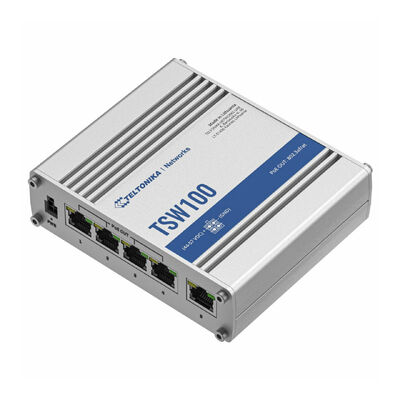 Teltonika TSW100 - Industrial 5 Port Gigabit PoE Switch