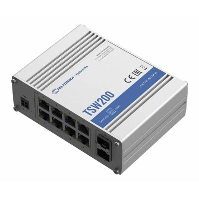 Teltonika TSW200 Industrial Unmanaged PoE+ Switch