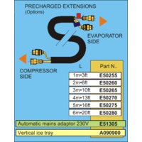Precharged Extension Copper Pipe 6 Mt Frigomatic R134A