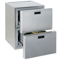 Frigoboat 115 Litre Fridge Twin Drawer Stainless Steel Cabinet - MS115 2D